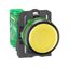 Harmony XB5, Wireless and batteryless push button, plastic, yellow, Ø22, spring return with transmitter thumbnail 1