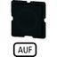 Button plate for push-button, Inscription: AUF, 25 x 25 thumbnail 2