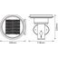 ENDURA® STYLE SOLAR DOUBLE CIRCLE Wall Sensor Double Circle 6W Stainle thumbnail 10