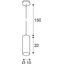 ENOLA pendulum lamp, E27, max. 60W, round, white thumbnail 4