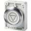 Pushbutton, RMQ-Titan, Flat, momentary, gray, inscribed, Metal bezel thumbnail 3