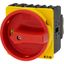 Main switch, P3, 100 A, flush mounting, 3 pole + N, Emergency switching off function, With red rotary handle and yellow locking ring, Lockable in the thumbnail 20