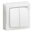 ALA2221WH Switch or double-touch two-way switch Complete surface-mounted switchgear - White (plug-in) thumbnail 2