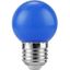 LED E27 Ball G45x68 230V 1W 320° AC Blue Non-Dim thumbnail 2