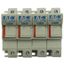 Fuse-holder, low voltage, 50 A, AC 690 V, 14 x 51 mm, 3P + neutral, IEC, with indicator thumbnail 2