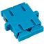 FO Coupler SC-Duplex,Plastic,Singlemode,zirc,flange,blue,ECO thumbnail 2