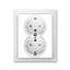 5518-3029 B Double socket outlet with earthing contacts, with hinged lids ; 5518-3029 B thumbnail 2