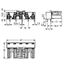 Socket for PCBs angled 5-pole black thumbnail 3