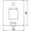 DTP UH1 F Data plate for UDHOME-ONE Type F 38x46x1,5 thumbnail 2