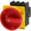 Main switch, P1, 32 A, flush mounting, 3 pole, Emergency switching off function, With red rotary handle and yellow locking ring, Lockable in the 0 (Of thumbnail 5