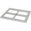 Bottom-/top plate for F3A flanges, for WxD = 650 x 600mm, IP55, grey thumbnail 4