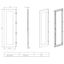 Glazed door left for 2 door enclosures H=2000 W=600 mm thumbnail 3