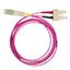 FO Patchcord Duplex LC/SC, 50/125æm OM4, LS0H-3,violet, 1.0m thumbnail 2