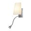 COUPA FLEXLED wall lamp, G9 max. 40W + 3W LED 3000K, chrom thumbnail 1