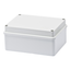 JUNCTION BOX WITH PLAIN SCREWED LID - IP56 - INTERNAL DIMENSIONS 150X110X70 - SMOOTH WALLS - GWT960ºC - GREY RAL 7035 thumbnail 1