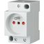 Schuko socket, 10/16A, 250V AC, with integrated increased protection against accidental contact thumbnail 3