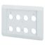 Flush mounting plate, gray, 8 mounting locations thumbnail 3