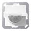 SCHUKO® socket with hinged lid A1520BFKIKLWW thumbnail 1