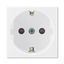 5580N-C02357 Y Socket outlet 45×45 with earthing pin, shuttered, with power supply indication thumbnail 5