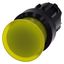 Illuminated mushroom pushbutton, 22 mm, round, plastic, yellow, 30 mm, 3SU1001-1AD30-0AA0-Z Y15 thumbnail 1