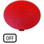 Button plate, mushroom red, OFF thumbnail 1