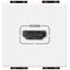 HDMI socket LivingLight 2 modules white thumbnail 2