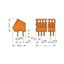 PCB terminal block 0.5 mm² Pin spacing 2.54 mm orange thumbnail 2