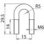 Cable clamp 35 mm² M6 Stainless steel 1,4301 - AISI 304 thumbnail 2