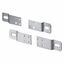 SET OF 4 GALVANISED STEEL BRACKETS FOR FIXING SURFACE-MOUNTING BOARDS thumbnail 2