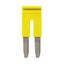 Cross bar for terminal blocks 4.0 mm² screw models, 2 poles, Yellow co thumbnail 1