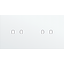 Twofold faceplate, horizontal 71 mm centre distance, for double switch thumbnail 2