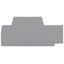 End and intermediate plate 2.5 mm thick gray thumbnail 1