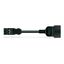 pre-assembled adapter cable Eca Plug/SCHUKO coupler black thumbnail 1