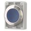 Illuminated pushbutton actuator, RMQ-Titan, flat, momentary, Blue, blank, Front ring stainless steel thumbnail 4