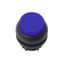 Illuminated pushbutton actuator, RMQ-Titan, Extended, momentary, Blue, Blank, Bezel: black thumbnail 1