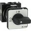 On-Off switch, T0, 20 A, centre mounting, 1 contact unit(s), 2 pole, with black thumb grip and front plate thumbnail 17