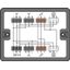 Distribution box Two-way circuit 1 input black thumbnail 2