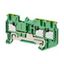 Ground multi conductor DIN rail terminal block with 3 push-in plus con thumbnail 2