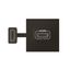 HDMI preterminated socket 2 modules mat black Mosaic thumbnail 3