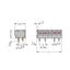 2-conductor PCB terminal block 0.75 mm² Pin spacing 5/5.08 mm gray thumbnail 3