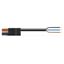 pre-assembled connecting cable;Eca;Plug/open-ended;black/brown thumbnail 1