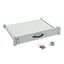 19" Shelf for keyboard and mouse, 25kg Load,D=350,2U,RAL7035 thumbnail 2