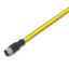 System bus cable for drag chain M12B socket straight 5-pole yellow thumbnail 1