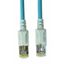 LED Patchcord RJ45 shielded, Cat.6a 10GB, LS0H, blue, 10.0m thumbnail 1