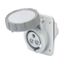 10° ANGLED FLUSH-MOUNTING SOCKET-OUTLET HP - IP66/IP67 - 3P+E 32A TRANSFORMER 50/60HZ - GREY - 12H - SCREW WIRING thumbnail 2