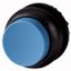 Pushbutton, RMQ-Titan, Extended, maintained, Blue, Blank, Bezel: black thumbnail 1