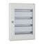 Complete surface-mounted flat distribution board with window, white, 24 SU per row, 4 rows, type C thumbnail 7
