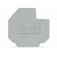 End plate for 630 V, cut-out dimensions L1 1.5 mm thick gray thumbnail 1