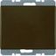 Blind plug centre plate, arsys, brown glossy thumbnail 1