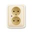 5592A-A2349C Double socket outlet with earthing pins, shuttered, with surge protection ; 5592A-A2349C thumbnail 1
